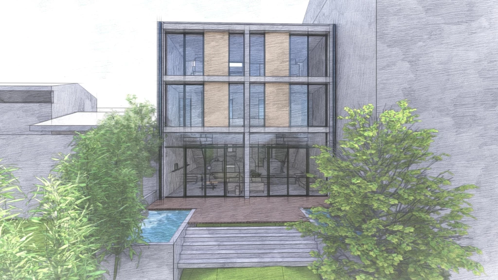 Maisons Jumelles Toulousaines par l'Atelier Kodama, architectes à Toulouse