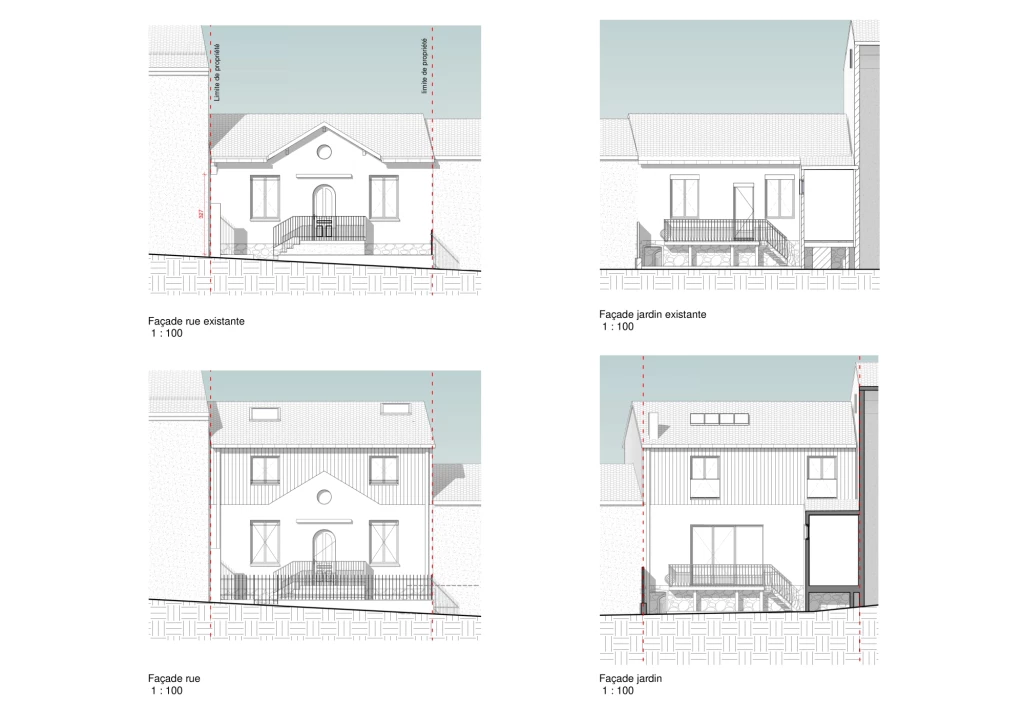Surélévation Maison par l'Atelier Kodama, architectes à Toulouse