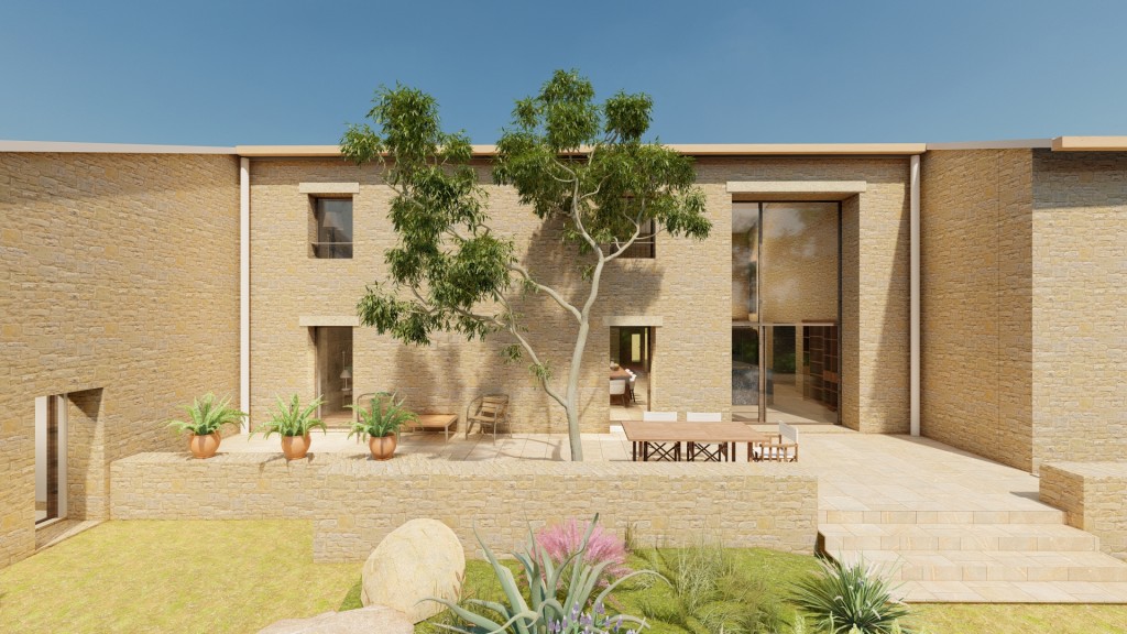 Transformation d'une grange en gîte par l'Atelier Kodama, architectes à Toulouse